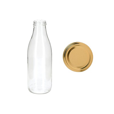 Bouteilles Verre Vides 500ml Lot De 12 - Bouchon Vis Conservation Liquides Alimentaires