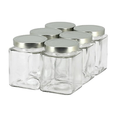 6 bocaux en verre PORZIONE 640 ml TO 100 mm ( capsules NON comprises)