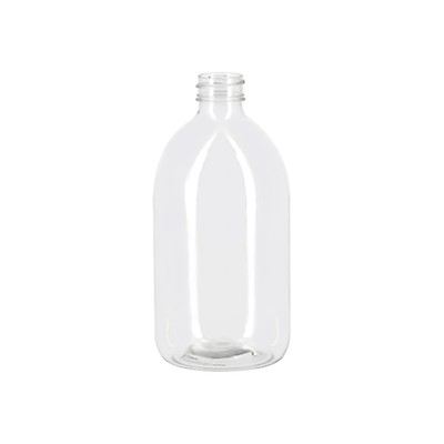 Flacon de sirop en verre transparent 200 ml filetage PP28 avec mini  vaporisateur à gâchette 28/410 blanc, longueur de tuyau 146 mm