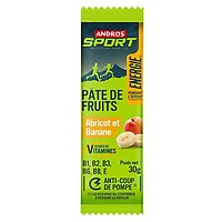 Pâte de fruits énergétique Abricot Banane Andros Sport