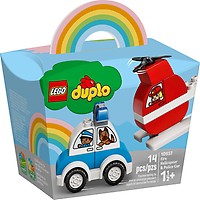 LEGO DUPLO My First Fire Helicopter & Police Car 10957-14 Pieces Age 1.5 Years+ 