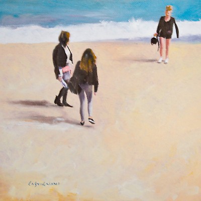 Unique Artwork Gossip A La Plage From The Artist Sergi Castignani Landscape Style