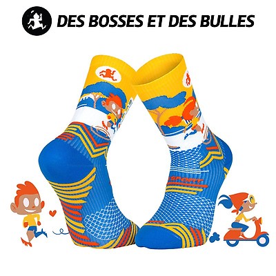 La chaussettes TRAIL Ultra-Collector Des Bosses et Des Bulles SNOW RUNNING  LOVERS