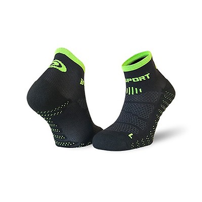 Socquettes BV Sport scr one evo - noir/vert - Cdiscount Sport