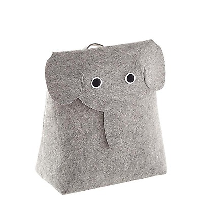 MACOSA HOME Joli Lot De 3 Bols élégants En Feutre Gris Foncé Avec étoile. Idéal Pour Emballer Des Cadeaux De Noël. Panier De Rangement En Feutre