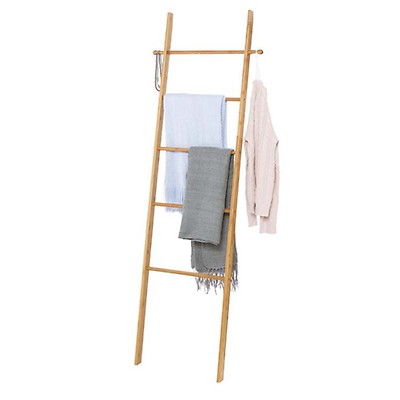 Échelle à Serviettes Miniature Pour Salle De Bain Ou Cuisine - Style Rustique Blanc - Gain De Place - 41 Cm