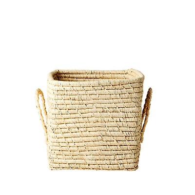 Panier En Osier Rechberger Avec Anse - 35x30x35 Cm, Stockage Décoratif Pour Linge, Jouets Ou Courses