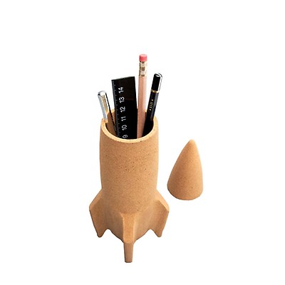 Pot à Crayons Et Repose-Lunettes Balvi Mr Tidy Blanc - Céramique Double Usage Bureau Maison