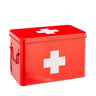Xbopetda Boîte à pharmacie de premiers secours, boîte de rangement