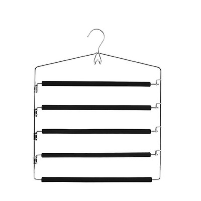 Cintres Multiples à Clips, Lot De 8, Pantalons, Jupes Gain De Place, Cintre Métal Antidérapant