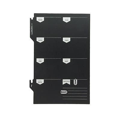 Tableau Noir Magnétique pour Réfrigérateur,Tableau Aimantée pour Frigo avec  4 Marqueur Effaçables pour Planning Semaine,40 cmx28 cm