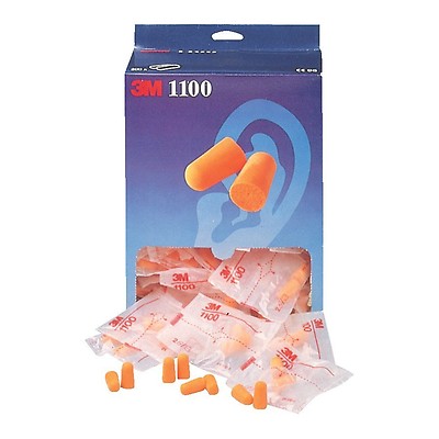 Boîte 200 paires bouchons antibruit mousse de PU orange SNR 36