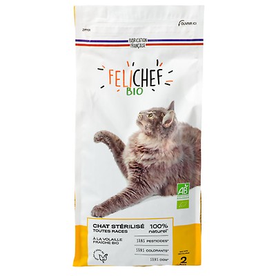 Acheter Croquettes Sans Cereale Chat Sterilises Bio Sur Kazidomi