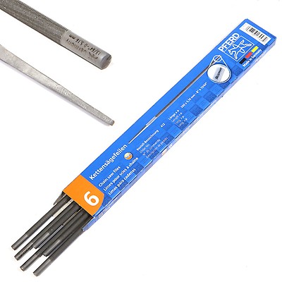 Lime Chaine Tronconneuse Sourcing Map Lot De 3 Limes Affûtage Chaîne Tronçonneuse 4.8mm | Acier Carbone Poignée Plastique Aiguiseur Chaîne 4.8mm
