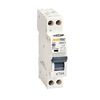 Disjoncteur Différentiel 1P+N 20A 30mA Type A - Courbe C 6kA - Pour Plaques Cuisson, Lave-linge, Voiture électrique - 4