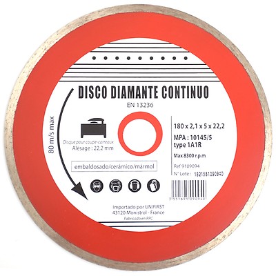 Acheter disque diamant LU40 en 230 mm chez  