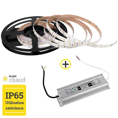 i-tec - DOUBLE CONNECTEUR (MONOCOLORE 2 BROCHES) + CABLE pour LED BANDES 8mm