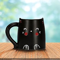 Mug Original En Forme De Chat Blanc En Ceramique Avec Oreilles 3d Sur Rapid Cadeau