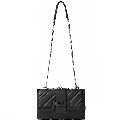 Cross body bags Gaelle Paris - Logo shoulder bag in black - GBDA1876NERO