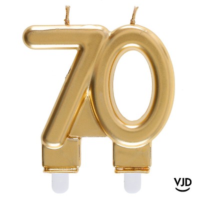 2 Marque Places Noir Anniversaire 70 Ans 12 Cm Vaisselle Jetable Discount