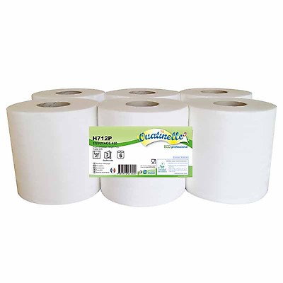 18 Pack 2 plis blanc gaufré centre d'alimentation papier Essuyer Rolls imptu tissu 