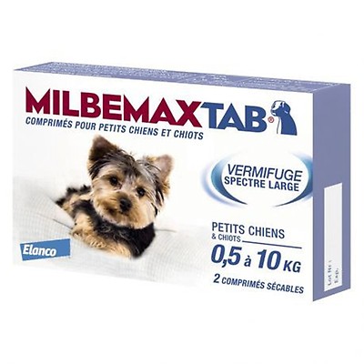 Milbemaxtab Vermifuge Chat De 2kg 2 Comprimes Purepara
