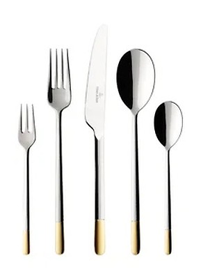 Villeroy & Boch Besteckset - Edelstahl Mit Hammerschlagoptik, Spülmaschinenfest Für Artesano & Flow