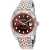datejust 41 chocolate diamond dial