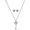 Swarovski glowing moon necklace set