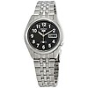 seiko 5 sport automatic black canvas men's watch