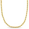 Amour Fashion 18 Inch Rope Chain Necklace in 14k Yellow Gold JMS005099 ...