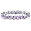 Amour Sterling Silver 31 1/2 CT TGW Created White Heart Sapphire