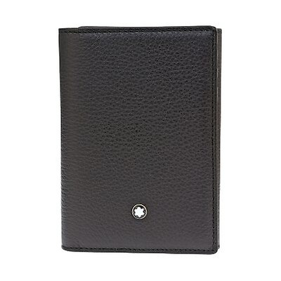 Montblanc Business Card Gusset Leather Wallet - Black 7167 - Handbags ...