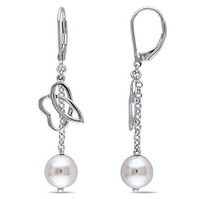 Julianna B Pnina White Freshwater Cultured Pearl Sterling Silver ...