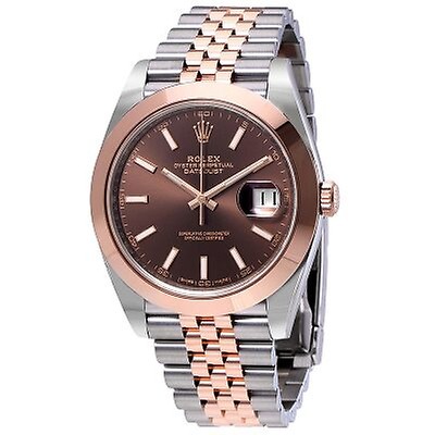 datejust 41 chocolate diamond dial