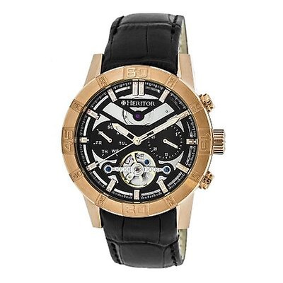 Heritor Hudson Automatic Black Dial Men's Watch HR7502 HR7502 - Watches ...