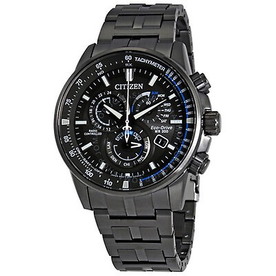 Citizen Eco-Drive Chronograph Black Dial Men's Watch AT0200-05E AT0200 ...