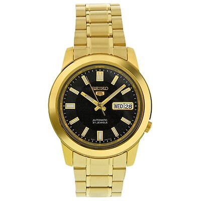 Seiko 5 Automatic Gold Dial Men's Watch SNZ450J1 SNZ450J1 4900969895890 ...
