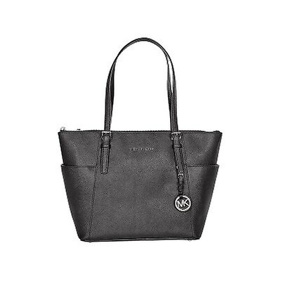 Michael Kors Jet Set Top-Zip Saffiano Leather Tote in Luggage - Medium ...