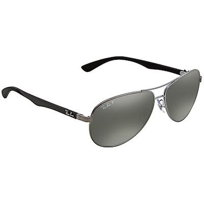 Ray-Ban Aviator Polarized Grey Mirror Sunglasses RB8313 002/K7 61-13 ...