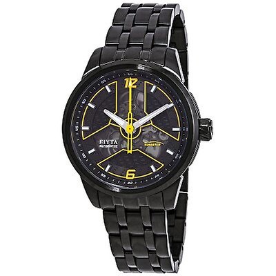 Fiyta Aeronautics Chronograph Automatic Black Dial Men's Watch GA8500 ...