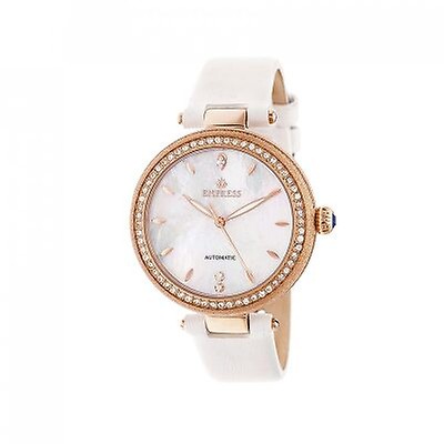 Empress Constance Automatic Crystal Silver Dial Ladies Watch EMPEM1507 ...