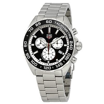 Tag Heuer Formula 1 Chronograph White Dial Men's Watch CAU1111.BA0858 ...