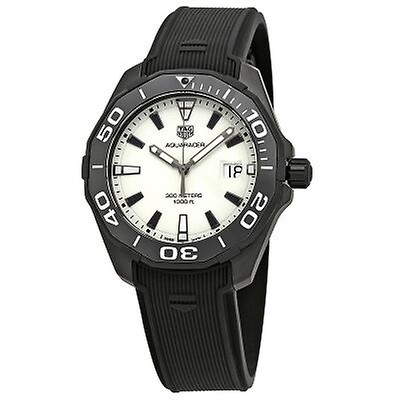 Tag Heuer F1 Black Dial Black Rubber Strap Men's Watch WAH1116FT6024 ...