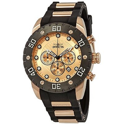 Invicta Pro Diver Multi-Function Black Dial Gold-plated Men's Watch ...