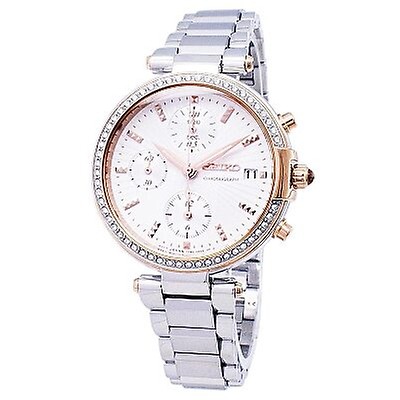 Michael Kors Preston Chronograph White and Clear Acetate Ladies Watch ...