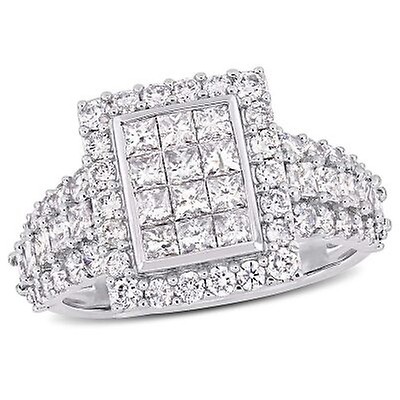 Amour 14K White Gold 1 1/5 CT TDW Diamond Bridal Set Ring JMS005936 ...