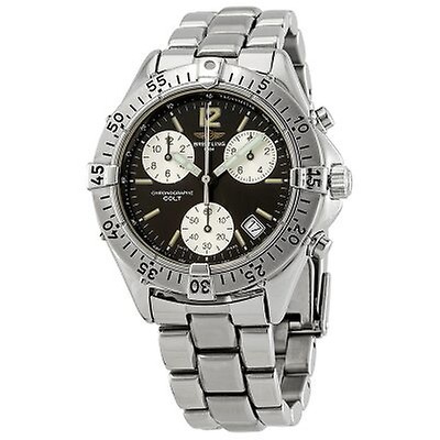 Breitling Pre-owned Breitling Galactic 41 Automatic Chronometer Black ...