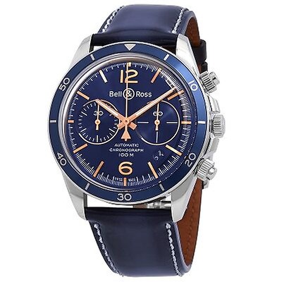 Bell And Ross Brown Dial Men's Hand Wound Limited Edition Watch WW1 ...