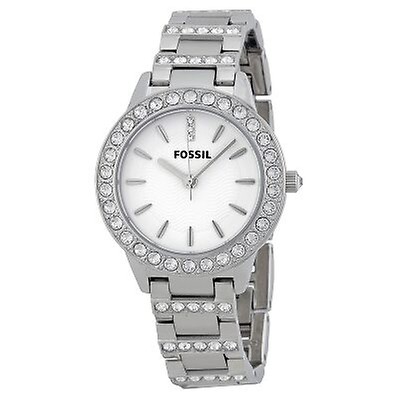 Fossil Jesse Crystal Rose Gold Dial Ladies Watch ES3020 ES3020 ...